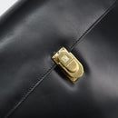 LOEWE Hand Bag Leather 2way Black Gold Auth gh1661-18