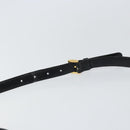 LOEWE Hand Bag Leather 2way Black Gold Auth gh1661-14