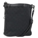 GUCCI GG Canvas Shoulder Bag Black Silver 109106 Auth gh1665-1