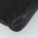 GUCCI GG Canvas Shoulder Bag Black Silver 109106 Auth gh1665-14