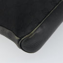 GUCCI GG Canvas Shoulder Bag Black Silver 109106 Auth gh1665-16