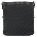 GUCCI GG Canvas Shoulder Bag Black Silver 109106 Auth gh1665-2