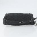 GUCCI GG Canvas Shoulder Bag Black Silver 109106 Auth gh1665-3