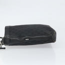 GUCCI GG Canvas Shoulder Bag Black Silver 109106 Auth gh1665-4