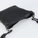 GUCCI GG Canvas Shoulder Bag Black Silver 109106 Auth gh1665-6