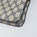 GUCCI GG Supreme Sherry Line Shoulder Bag PVC Navy Gold 904 02 035 Auth gh1666-14