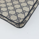 GUCCI GG Supreme Sherry Line Shoulder Bag PVC Navy Gold 904 02 035 Auth gh1666-17