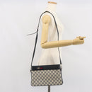 GUCCI GG Supreme Sherry Line Shoulder Bag PVC Navy Gold 904 02 035 Auth gh1666-24