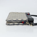 GUCCI GG Supreme Sherry Line Shoulder Bag PVC Navy Gold 904 02 035 Auth gh1666-3