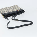 GUCCI GG Supreme Sherry Line Shoulder Bag PVC Navy Gold 904 02 035 Auth gh1666-7