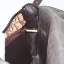 Christian Dior Trotter Canvas Shoulder Bag Brown Gold Auth gh1667-21