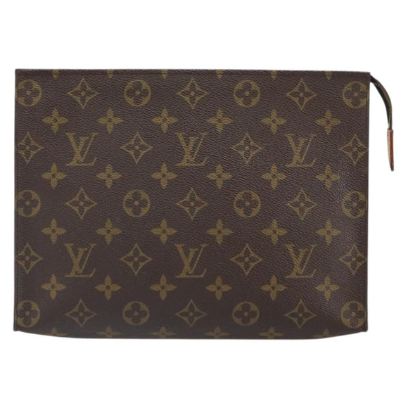 LOUIS VUITTON Monogram Poche Toilette 26 Pouch M47542 LV Auth gh1668