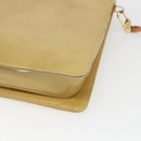 LOUIS VUITTON Monogram Vernis Motto Accessory Pouch Beige M91136 LV Auth gh1669-16