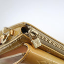 LOUIS VUITTON Monogram Vernis Motto Accessory Pouch Beige M91136 LV Auth gh1669-18