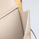 LOUIS VUITTON Monogram Vernis Motto Accessory Pouch Beige M91136 LV Auth gh1669-12