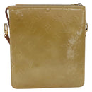 LOUIS VUITTON Monogram Vernis Motto Accessory Pouch Beige M91136 LV Auth gh1669-2