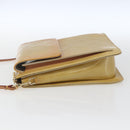 LOUIS VUITTON Monogram Vernis Motto Accessory Pouch Beige M91136 LV Auth gh1669-3