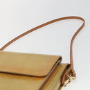 LOUIS VUITTON Monogram Vernis Motto Accessory Pouch Beige M91136 LV Auth gh1669-8