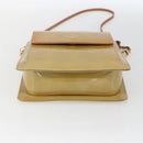 LOUIS VUITTON Monogram Vernis Motto Accessory Pouch Beige M91136 LV Auth gh1669-5