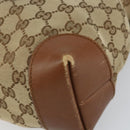 GUCCI GG Canvas Web Sherry Line Shoulder Bag Beige Gold 337598 Auth gh1670-10