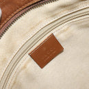 GUCCI GG Canvas Web Sherry Line Shoulder Bag Beige Gold 337598 Auth gh1670-16