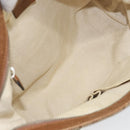 GUCCI GG Canvas Web Sherry Line Shoulder Bag Beige Gold 337598 Auth gh1670-17