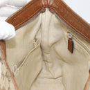 GUCCI GG Canvas Web Sherry Line Shoulder Bag Beige Gold 337598 Auth gh1670-19