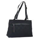Salvatore Ferragamo Gancini Tote Bag Nylon Black Silver Auth gh1671-1