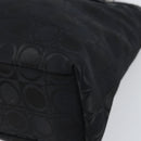 Salvatore Ferragamo Gancini Tote Bag Nylon Black Silver Auth gh1671-9