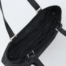 Salvatore Ferragamo Gancini Tote Bag Nylon Black Silver Auth gh1671-6