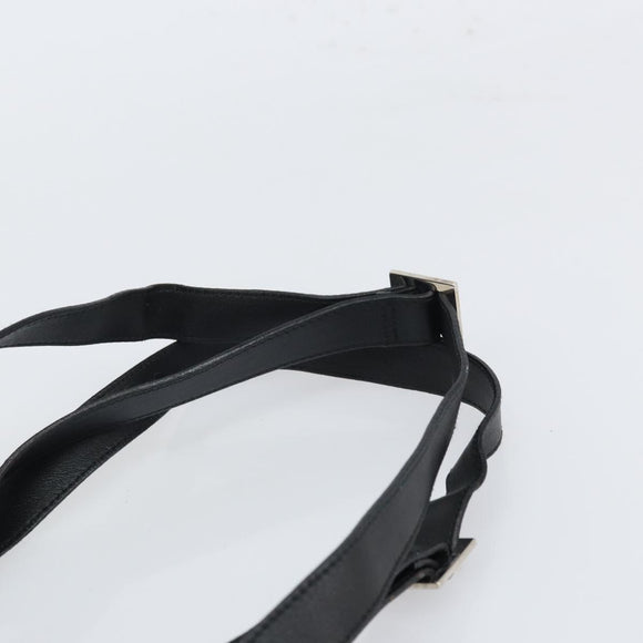 Salvatore Ferragamo Gancini Tote Bag Nylon Black Silver Auth gh1671