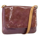 LOUIS VUITTON Monogram Vernis Thompson Street Bag Viole M91095 LV Auth gh1674-1