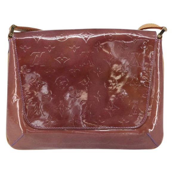 LOUIS VUITTON Monogram Vernis Thompson Street Bag Viole M91095 LV Auth gh1674