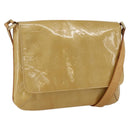 LOUIS VUITTON Monogram Vernis Thompson Street Bag Beige M91301 LV Auth gh1675-1