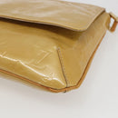 LOUIS VUITTON Monogram Vernis Thompson Street Bag Beige M91301 LV Auth gh1675-9