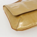 LOUIS VUITTON Monogram Vernis Thompson Street Bag Beige M91301 LV Auth gh1675-14