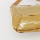LOUIS VUITTON Monogram Vernis Thompson Street Bag Beige M91301 LV Auth gh1675-16