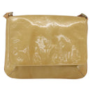 LOUIS VUITTON Monogram Vernis Thompson Street Bag Beige M91301 LV Auth gh1675-13