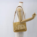 LOUIS VUITTON Monogram Vernis Thompson Street Bag Beige M91301 LV Auth gh1675-21