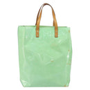 LOUIS VUITTON Monogram Vernis Reade MM Hand Bag Peppermint M91305 LV Auth gh1677-2