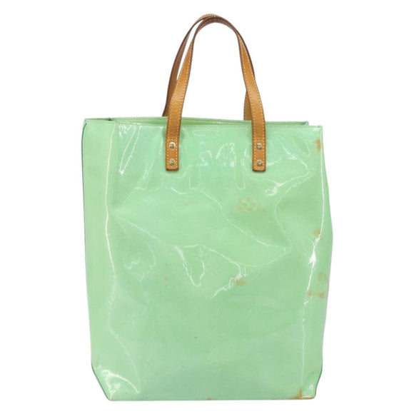 LOUIS VUITTON Monogram Vernis Reade MM Hand Bag Peppermint M91305 LV Auth gh1677