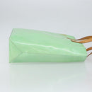 LOUIS VUITTON Monogram Vernis Reade MM Hand Bag Peppermint M91305 LV Auth gh1677-3