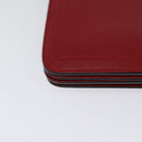 Salvatore Ferragamo Vala Chain Shoulder Bag Leather Red Gold Auth gh168-16