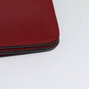 Salvatore Ferragamo Vala Chain Shoulder Bag Leather Red Gold Auth gh168-17