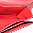 Salvatore Ferragamo Vala Chain Shoulder Bag Leather Red Gold Auth gh168-19