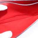 Salvatore Ferragamo Vala Chain Shoulder Bag Leather Red Gold Auth gh168-21