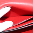 Salvatore Ferragamo Vala Chain Shoulder Bag Leather Red Gold Auth gh168-22