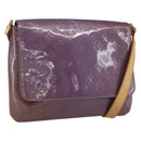 LOUIS VUITTON Monogram Vernis Thompson Street Bag Viole M91095 LV Auth gh1680-1