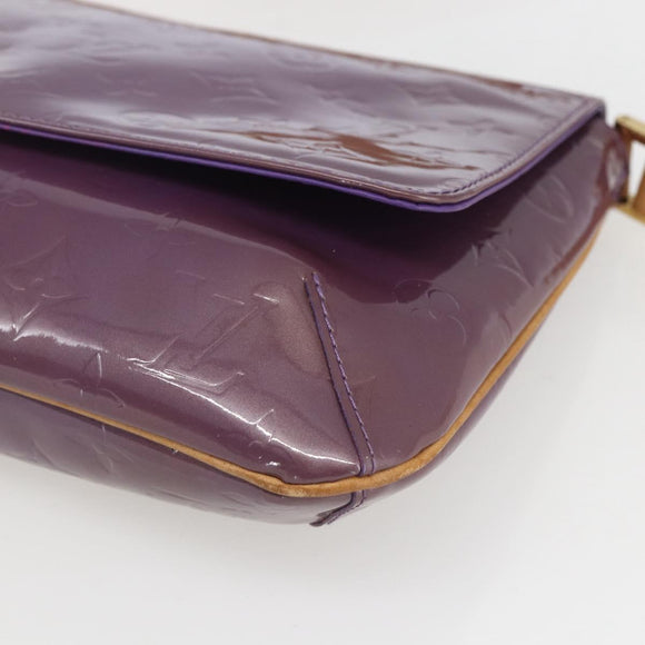 LOUIS VUITTON Monogram Vernis Thompson Street Bag Viole M91095 LV Auth gh1680