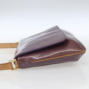 LOUIS VUITTON Monogram Vernis Thompson Street Bag Viole M91095 LV Auth gh1680-3